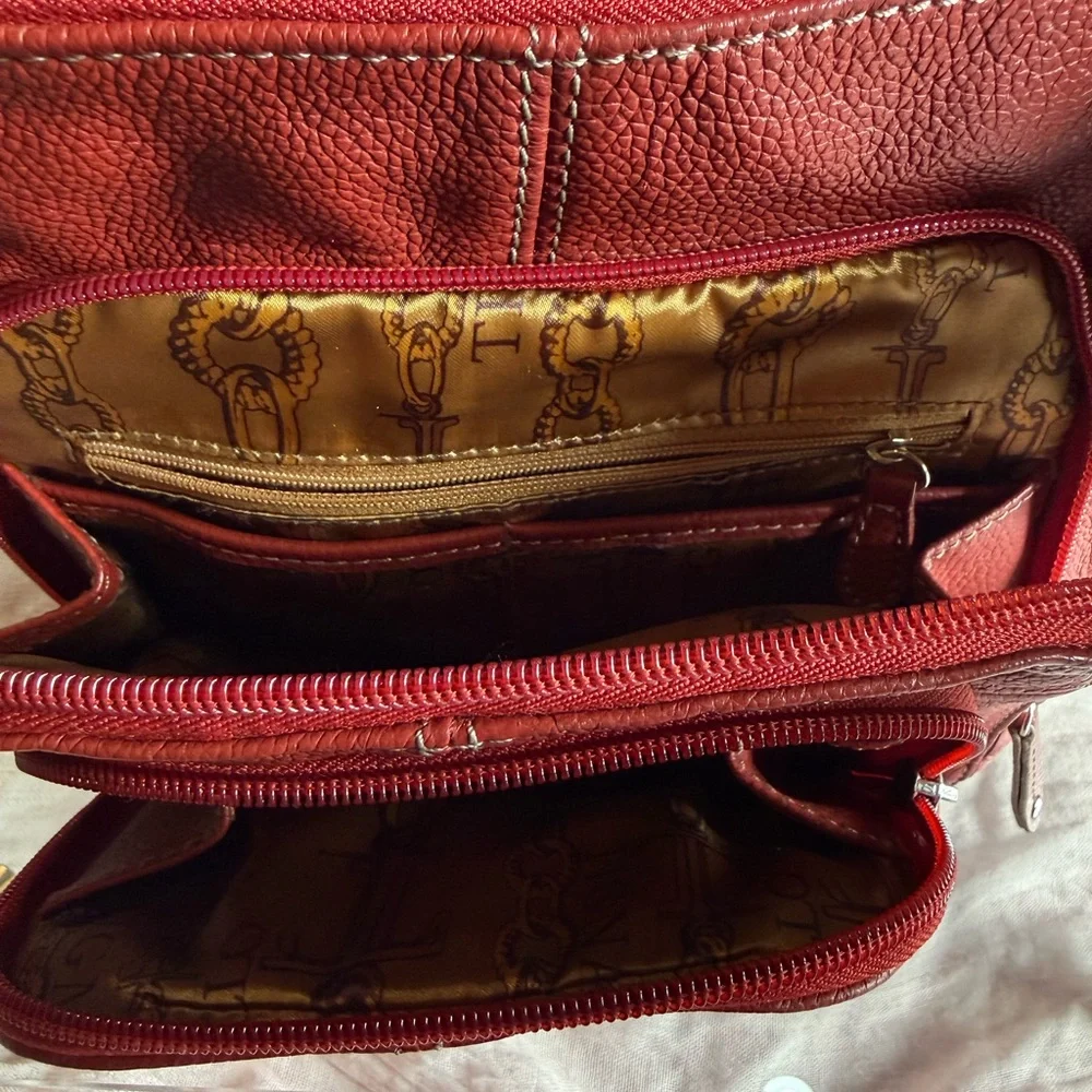 Tignanello Red Crossbody Bag - Picture 4 of 5